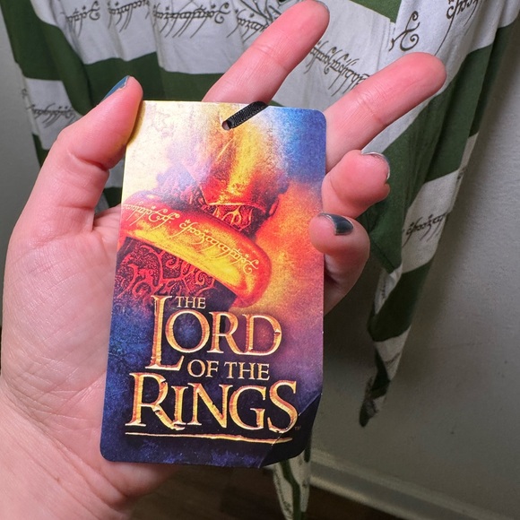 NWT Lord of the Rings Rugby Striped Unisex Embroidered Top - Picture 4 of 11